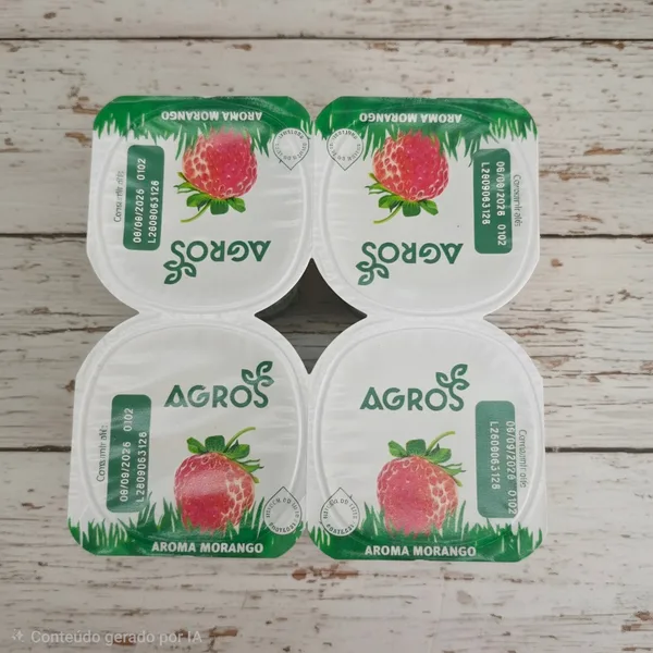 Iogurte  agros aroma morango