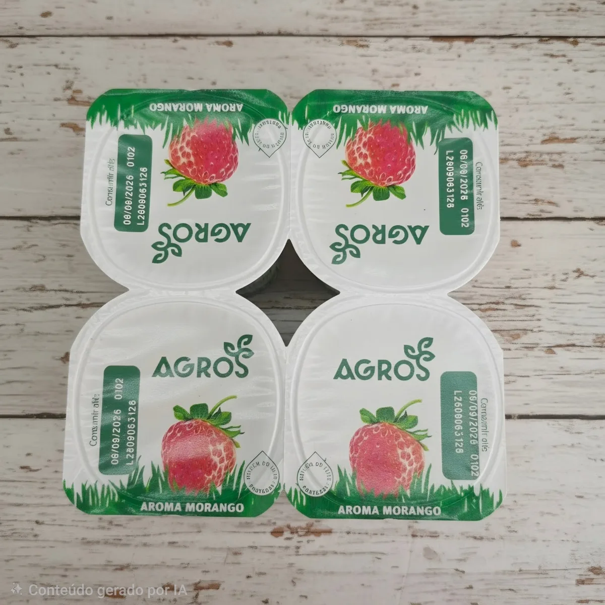 Iogurte  agros aroma morango