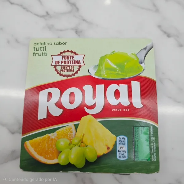 Gelatina royal tuti-fruti