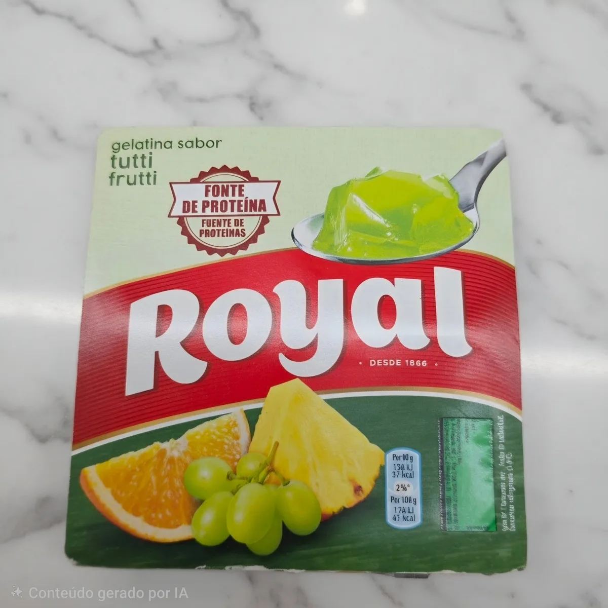 Gelatina royal tuti-fruti