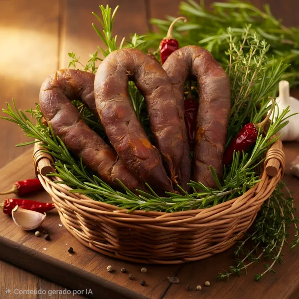 Chouriço de carne caseiro